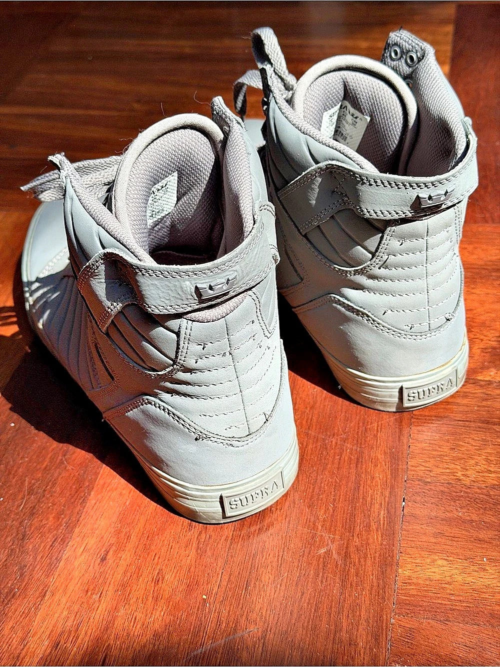Supra Skytop Gray High-Top Sneakers Gray US 12 Chad Muska - Picture 4 of 10